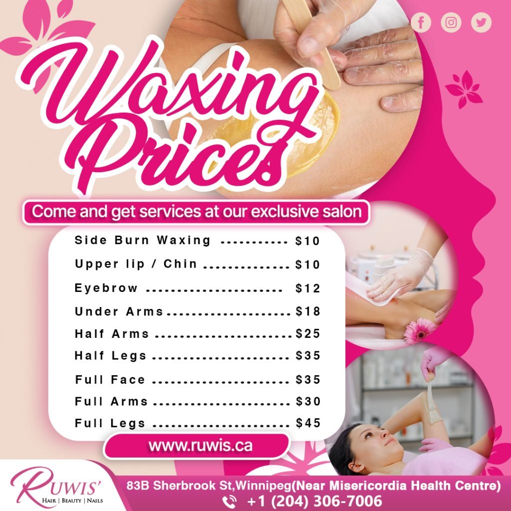 Waxing offers for smooth skin in Winnipeg salon